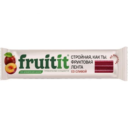 Пастила  FRUIT IT фруктовая лента со сливой 3+, 25гх26шт/уп