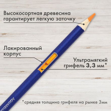 Карандаши художественные цветные акварельные BRAUBERG ART CLASSIC, 24 цвета, грифель 3,3 мм, 181530 Карандаши художественные цветные акварельные BRAUBERG ART CLASSIC, 24 цвета, грифель 3,3 мм, 181530