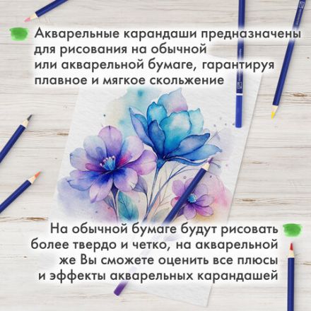 Карандаши художественные цветные акварельные BRAUBERG ART CLASSIC, 24 цвета, грифель 3,3 мм, 181530 Карандаши художественные цветные акварельные BRAUBERG ART CLASSIC, 24 цвета, грифель 3,3 мм, 181530