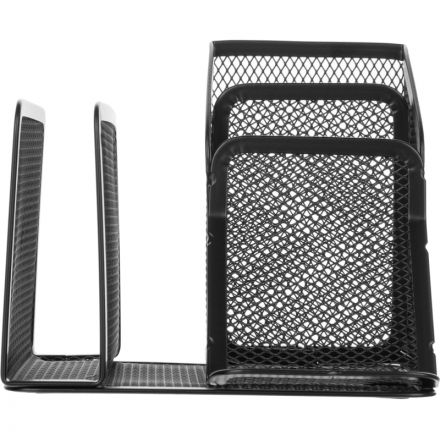 Подставка для письменных принадлежностей и писем Attache (4 секции, металлическая сетка, 145х130х128 мм, черная) Подставка для письменных принадлежностей и писем Attache (4 секции, металлическая сетка, 145х130х128 мм, черная)