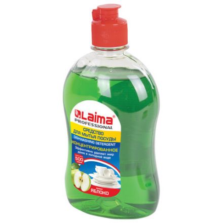 Средство для мытья посуды 500 г, LAIMA PROFESSIONAL, концентрат, "Яблоко", 604650 Средство для мытья посуды 500 г, LAIMA PROFESSIONAL, концентрат, "Яблоко", 604650