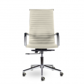 Кресло СН-300 Кайман В soft хром Ср S-0427 (слоновая кость) Кресло СН-300 Кайман В soft хром Ср S-0427 (слоновая кость)