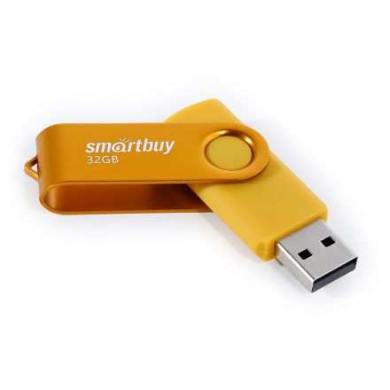 Память Smart Buy "Twist" 32GB, USB 2.0 Flash Drive, желтый Память Smart Buy "Twist" 32GB, USB 2.0 Flash Drive, желтый