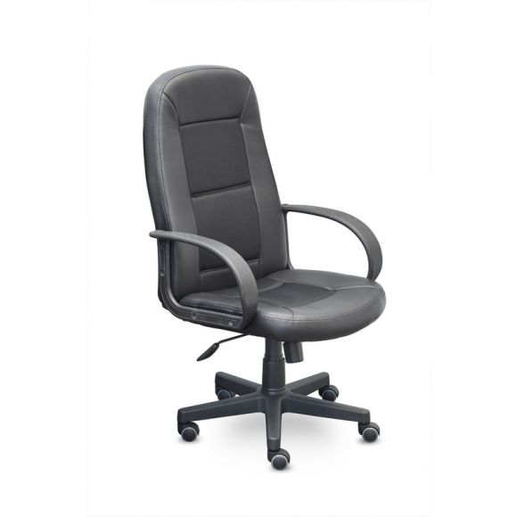 Кресло для руководителя Идра черное (искусственная кожа/ткань/пластик)