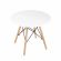 Стол обеденный SG_круглый EAMES DSW SMALL D=60, белый на дер. ножках