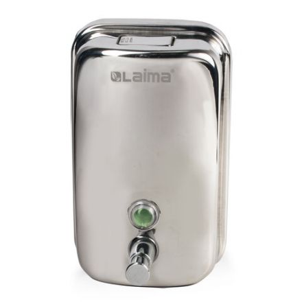 Дозатор для жидкого мыла LAIMA BASIC, 1 л, нержавеющая сталь, зеркальный, 601796 Дозатор для жидкого мыла LAIMA BASIC, 1 л, нержавеющая сталь, зеркальный, 601796
