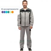 Костюм рабочий летний муж. л26-КПК сер/черн (р.52-54) 170-176