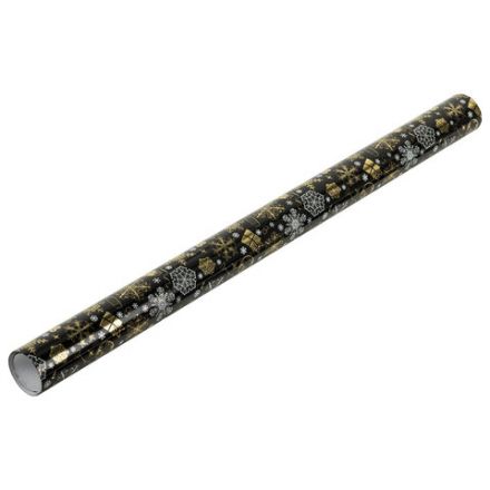 Бумага упаковочная новогодняя НАБОР 3 шт. "Black&Gold", С ЭФФЕКТАМИ, 70х100 см, ЗОЛОТАЯ СКАЗКА, 592190 Бумага упаковочная новогодняя НАБОР 3 шт. "Black&Gold", С ЭФФЕКТАМИ, 70х100 см, ЗОЛОТАЯ СКАЗКА, 592190