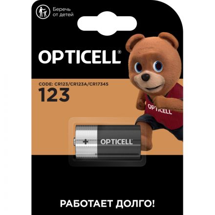 Батарейка Opticell Specialty 123 1шт Батарейка Opticell Specialty 123 1шт