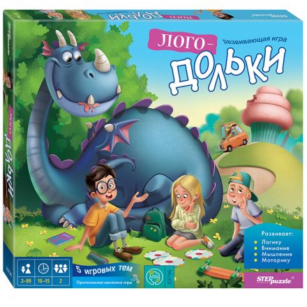 Развивающая игра из дерева Step Puzzle "Логодольки"