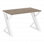 Loft Стол рабочий VR.L-SRZ-2.7 Тиквуд тёмный/Белый металл 1180*720*750