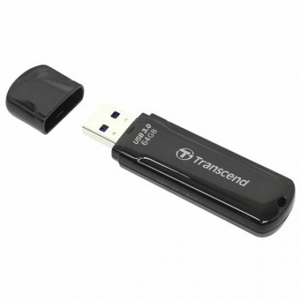 Флеш-диск 64 GB TRANSCEND Jetflash 700 USB 3.0, черный, TS64GJF700 Флеш-диск 64 GB TRANSCEND Jetflash 700 USB 3.0, черный, TS64GJF700
