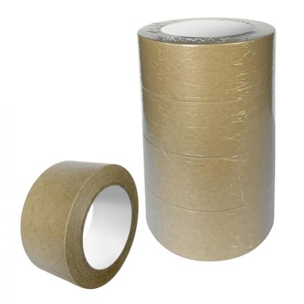 Клейкая лента упаковочная крафт 48ммx50м (4 шт/уп) Клейкая лента упаковочная крафт 48ммx50м (4 шт/уп)