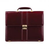 Портфель Delucci "Гиперион", кожа, темный коньяк, 2 отделения, метал. замок, с ремнем Портфель Delucci "Гиперион", кожа, темный коньяк, 2 отделения, метал. замок, с ремнем