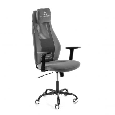 Кресло Авиатор Плт Металбл/Aviator Plt Metalbl флок/ткань, серый, 29/W-12
