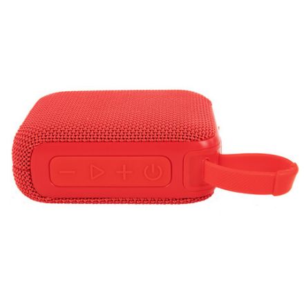 Колонка портативная влагозащищенная KAIGO (КАЙГО) BS100, 5 Вт, Bluetooth, USB, Micro SD, TWS, FM, красная, 514220