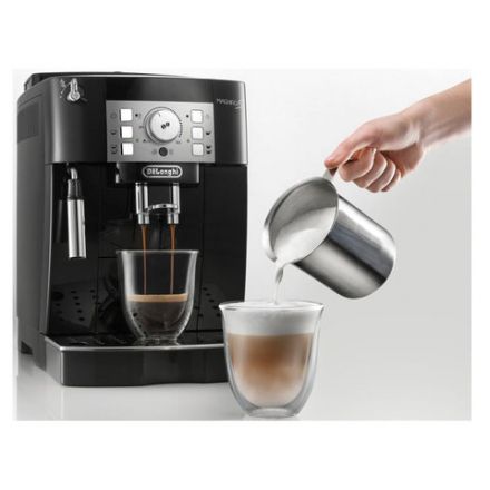 Кофемашина DELONGHI Magnifica S ECAM22.114.B, 1450 Вт, объем 1,8 л, ручной капучинатор, черная Кофемашина DELONGHI Magnifica S ECAM22.114.B, 1450 Вт, объем 1,8 л, ручной капучинатор, черная