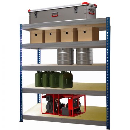 Стеллаж металлический MZ_МКФ18615-2.0  груз. 5 полок 1830х610х2000