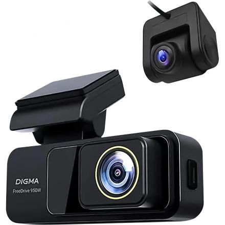 Автомобильный видеорегистратор Digma (FD950W)FreeDrive черн 3840x2160