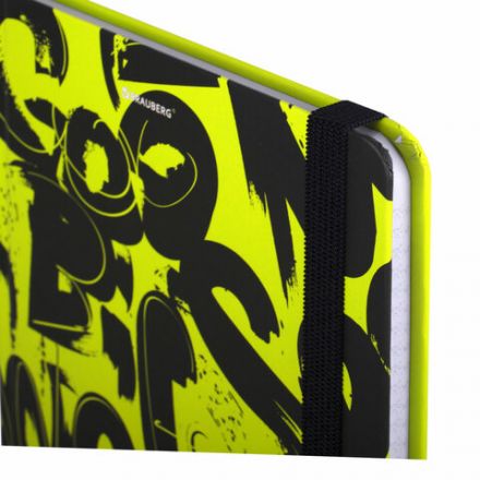 Блокнот с резинкой в клетку 96 л., А5 (145х203 мм), твердая обложка, BRAUBERG, "Calligraphy", 113721 Блокнот с резинкой в клетку 96 л., А5 (145х203 мм), твердая обложка, BRAUBERG, "Calligraphy", 113721