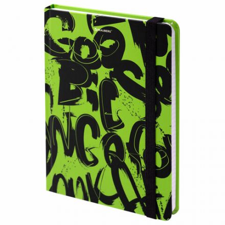 Блокнот с резинкой в клетку 96 л., А5 (145х203 мм), твердая обложка, BRAUBERG, "Calligraphy", 113721 Блокнот с резинкой в клетку 96 л., А5 (145х203 мм), твердая обложка, BRAUBERG, "Calligraphy", 113721