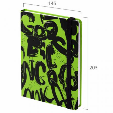 Блокнот с резинкой в клетку 96 л., А5 (145х203 мм), твердая обложка, BRAUBERG, "Calligraphy", 113721 Блокнот с резинкой в клетку 96 л., А5 (145х203 мм), твердая обложка, BRAUBERG, "Calligraphy", 113721