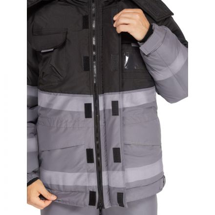 Костюм рабочий зимний мужской з50-КПК СОП сер/черн р.68-70/182-189 Костюм рабочий зимний мужской з50-КПК СОП сер/черн р.68-70/182-189