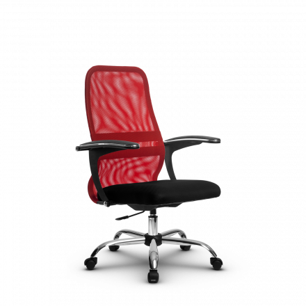 Кресло Метта SU-CM-8P красное/черное Ch