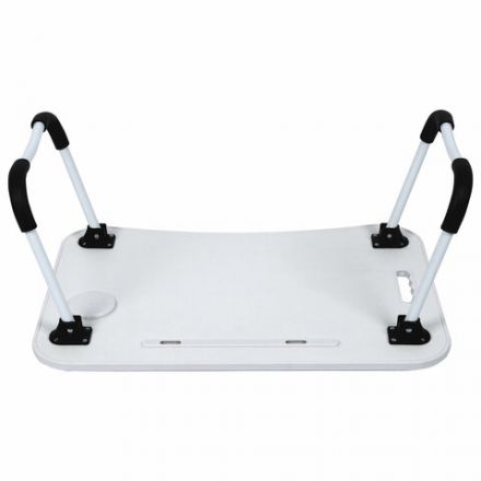 Столик складной для ноутбука/завтрака BRABIX BT-001 (600х400х265 мм), органайзер, белый, 532900 Столик складной для ноутбука/завтрака BRABIX BT-001 (600х400х265 мм), органайзер, белый, 532900