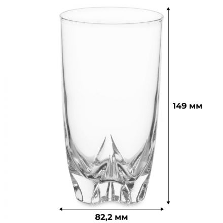 Набор стаканов LISBONNE 6шт 330мл высокие (V0402)