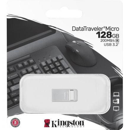 Флеш-память Kingston 128Gb DataTraveler Micro(DTMC3G2/128GB)USB3.0 сереб Флеш-память Kingston 128Gb DataTraveler Micro(DTMC3G2/128GB)USB3.0 сереб