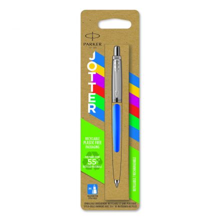 Ручка шариковая Parker "Jotter Blue CT" синяя, 1,0мм, кнопочн., пластик. корпус, блистер Ручка шариковая Parker "Jotter Blue CT" синяя, 1,0мм, кнопочн., пластик. корпус, блистер