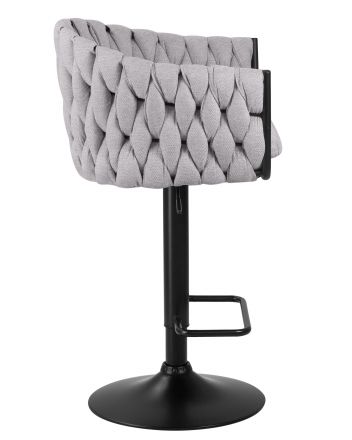 Стул барный DOBRIN LEON, серая ткань (LAR 275-17) Стул барный DOBRIN LEON, серая ткань (LAR 275-17)