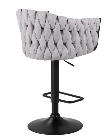 Стул барный DOBRIN LEON, серая ткань (LAR 275-17) Стул барный DOBRIN LEON, серая ткань (LAR 275-17)