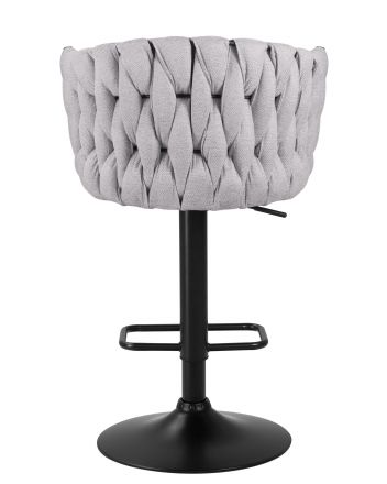 Стул барный DOBRIN LEON, серая ткань (LAR 275-17) Стул барный DOBRIN LEON, серая ткань (LAR 275-17)