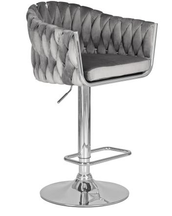 Стул барный DOBRIN MARCEL, серый велюр (MJ9-75) Стул барный DOBRIN MARCEL, серый велюр (MJ9-75)