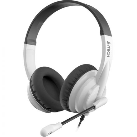 Гарнитура A4Tech HU-10 черный/белый 2м накладные USB(HU-10/USB/BLACK+WHITE) Гарнитура A4Tech HU-10 черный/белый 2м накладные USB(HU-10/USB/BLACK+WHITE)