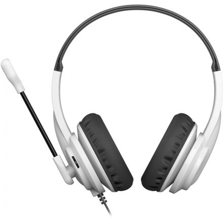 Гарнитура A4Tech HU-10 черный/белый 2м накладные USB(HU-10/USB/BLACK+WHITE) Гарнитура A4Tech HU-10 черный/белый 2м накладные USB(HU-10/USB/BLACK+WHITE)