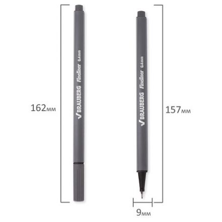 Ручка капиллярная (линер) BRAUBERG "Aero", СЕРАЯ, трехгранная, металлический наконечник, линия письма 0,4 мм, 142258 Ручка капиллярная (линер) BRAUBERG "Aero", СЕРАЯ, трехгранная, металлический наконечник, линия письма 0,4 мм, 142258