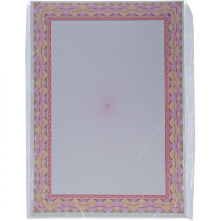 Сертификат-бумага А4 Attache 50 шт/уп красная рамка спираль ID7