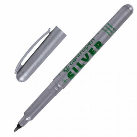 Маркер для декорирования СЕРЕБРЯНЫЙ CENTROPEN, круглый наконечник, 1 мм, 2670, 6 2670 0194 Маркер для декорирования СЕРЕБРЯНЫЙ CENTROPEN, круглый наконечник, 1 мм, 2670, 6 2670 0194