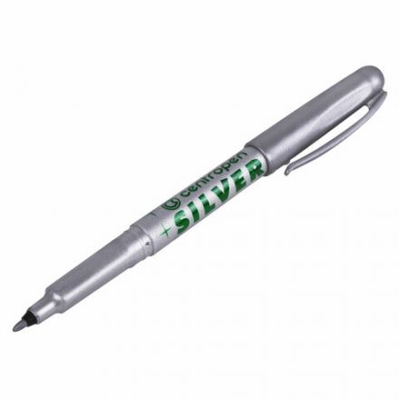 Маркер для декорирования СЕРЕБРЯНЫЙ CENTROPEN, круглый наконечник, 1 мм, 2670, 6 2670 0194 Маркер для декорирования СЕРЕБРЯНЫЙ CENTROPEN, круглый наконечник, 1 мм, 2670, 6 2670 0194