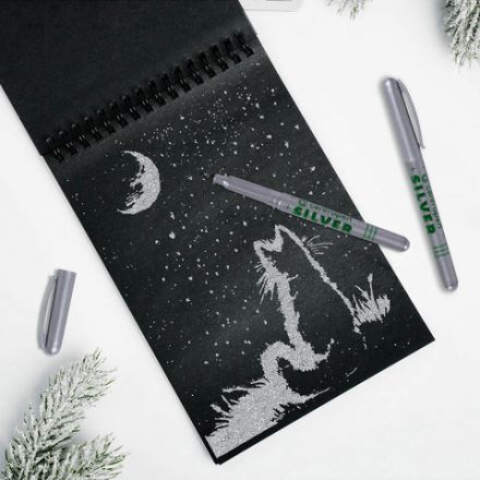 Маркер для декорирования СЕРЕБРЯНЫЙ CENTROPEN, круглый наконечник, 1 мм, 2670, 6 2670 0194 Маркер для декорирования СЕРЕБРЯНЫЙ CENTROPEN, круглый наконечник, 1 мм, 2670, 6 2670 0194