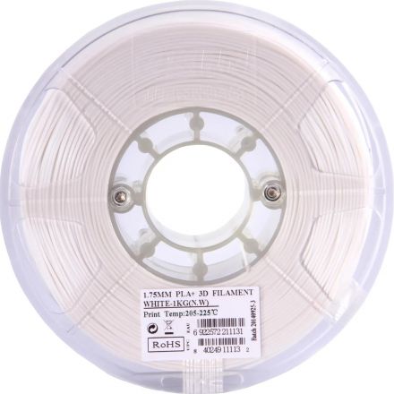 Пластик PLA+ ESUN 1.75 мм 1кг, белая (PLA+175W1)