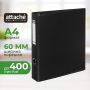 Папка на 4-х кольцах Bantex 60 мм черная до 350 листов