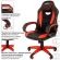 Кресло компьютерное BRABIX "Blaze GM-162", TW/экокожа, черное/красное, 532580, 7083508