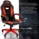 Кресло компьютерное BRABIX "Blaze GM-162", TW/экокожа, черное/красное, 532580, 7083508