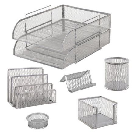 Настольный набор из металла BRAUBERG "Germanium", 7 предметов, серебристый, 231963 Настольный набор из металла BRAUBERG "Germanium", 7 предметов, серебристый, 231963