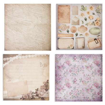 Бумага для скрапбукинга 30х30 см "Винтаж", двусторонняя, 12 листов, 12 дизайнов, 180 г/м2, ОСТРОВ СОКРОВИЩ, 662766 Бумага для скрапбукинга 30х30 см "Винтаж", двусторонняя, 12 листов, 12 дизайнов, 180 г/м2, ОСТРОВ СОКРОВИЩ, 662766