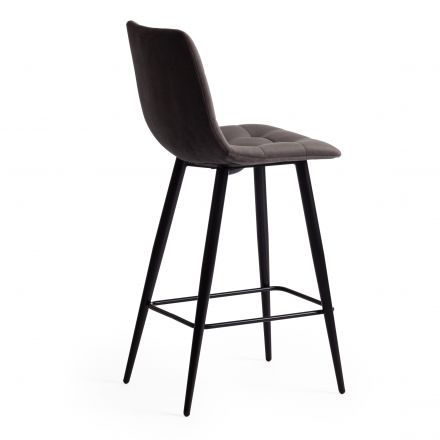 Стул полубарный CHILLY (mod. 7095пб ), ткань/металл, 55x44x94 см, высота до сиденья 66 см, темно-серый barkhat 14/черный Стул полубарный CHILLY (mod. 7095пб ), ткань/металл, 55x44x94 см, высота до сиденья 66 см, темно-серый barkhat 14/черный